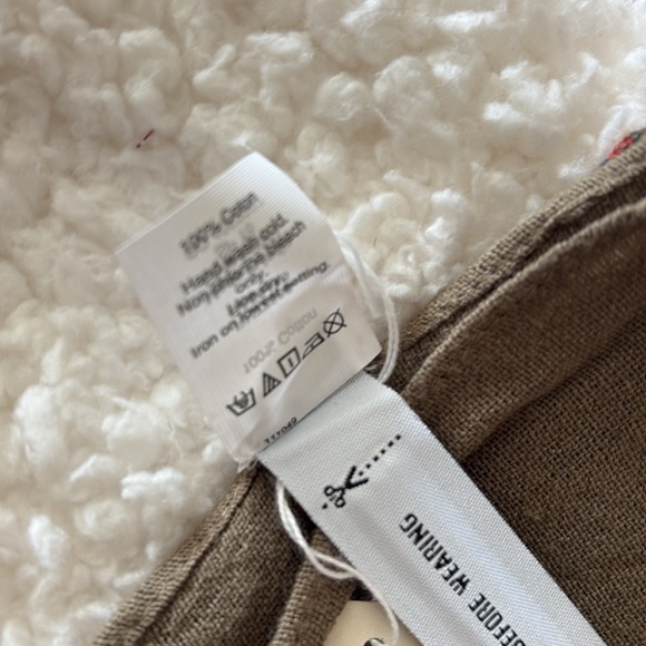 Madewell Olive, orange , navy wrap, scarf NWT - Picture 5 of 8